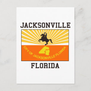 Jacksonville Florida Flag Postcard