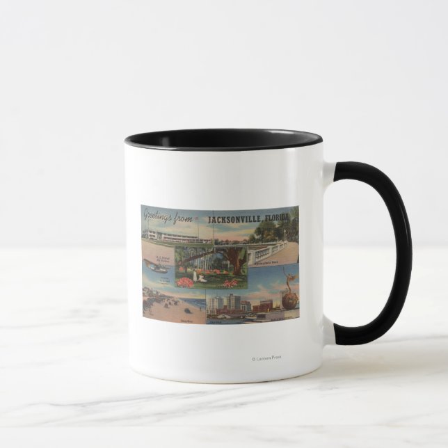 Jacksonville, Florida - Greetings From Mug (Right)