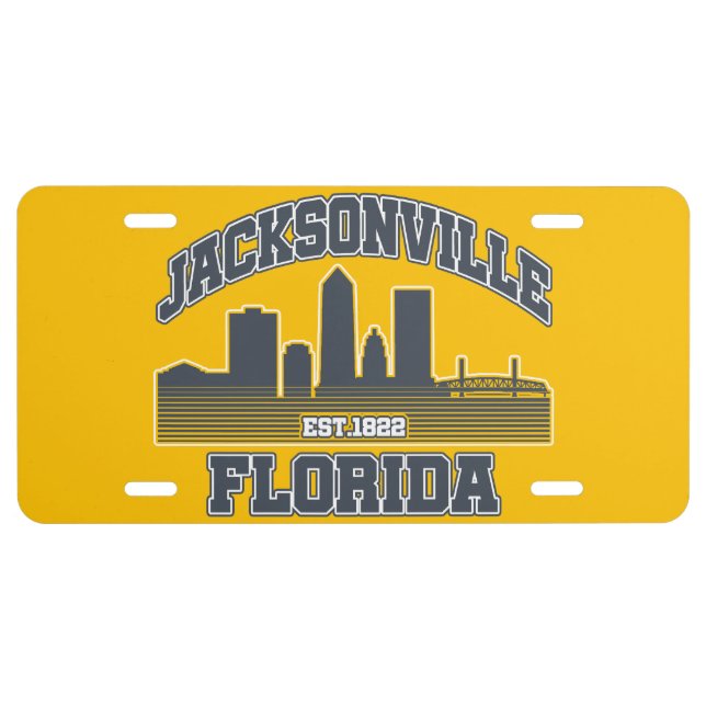 Jacksonville,Florida License Plate (Front)