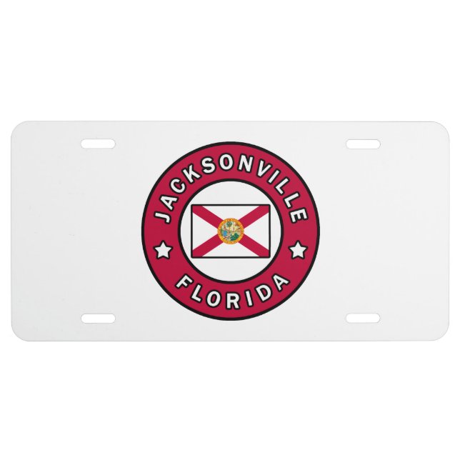 Jacksonville Florida License Plate (Front)