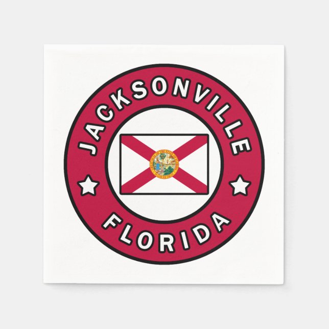 Jacksonville Florida Napkins (Front)