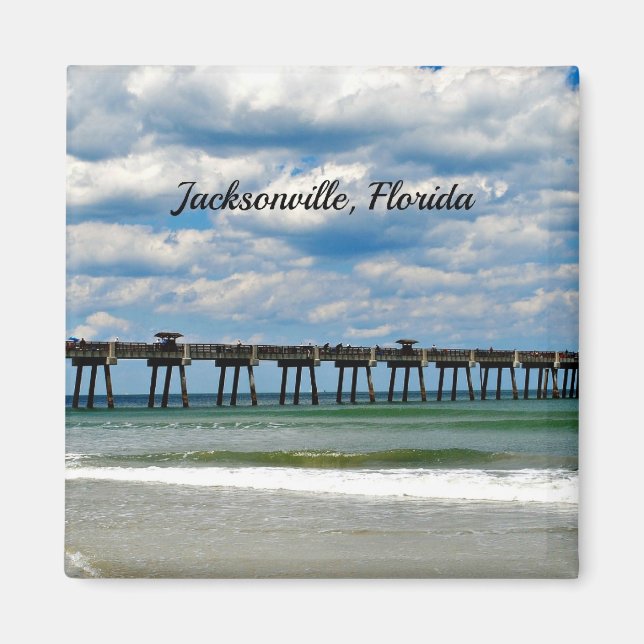 Jacksonville, Florida Pier Magnet (Front)