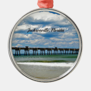 Jacksonville, Florida Pier Metal Ornament