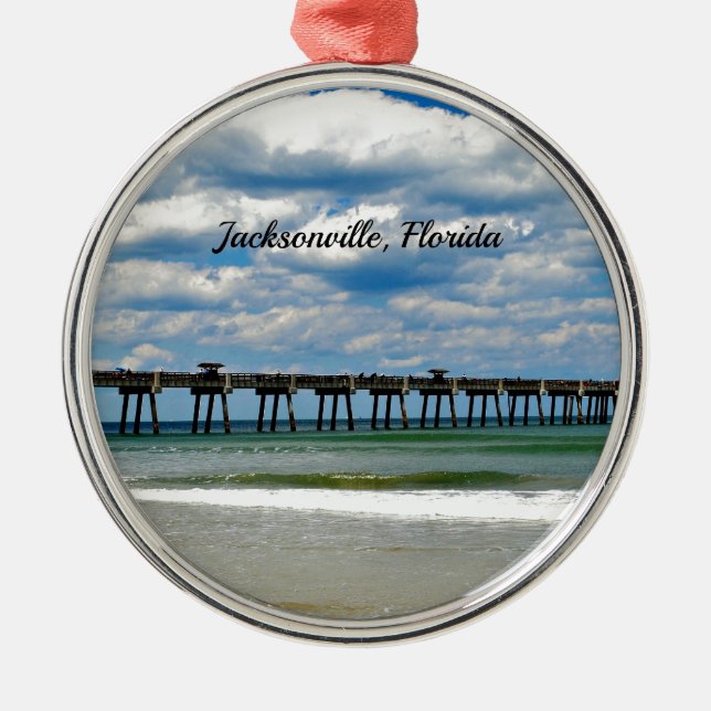 Jacksonville, Florida Pier Metal Ornament (Front)