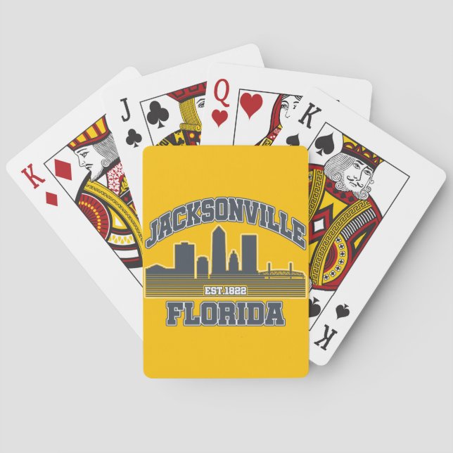 Jacksonville,Florida Poker Cards (Back)