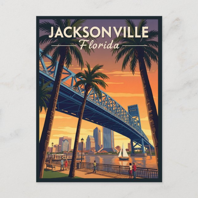 Jacksonville Florida Postcard (Front)