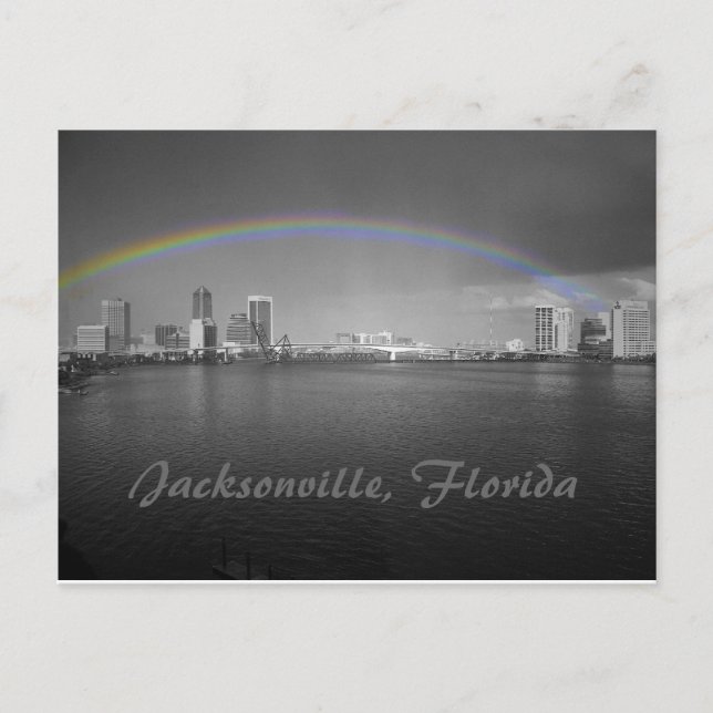 Jacksonville, Florida Rainbow Postcard (Front)