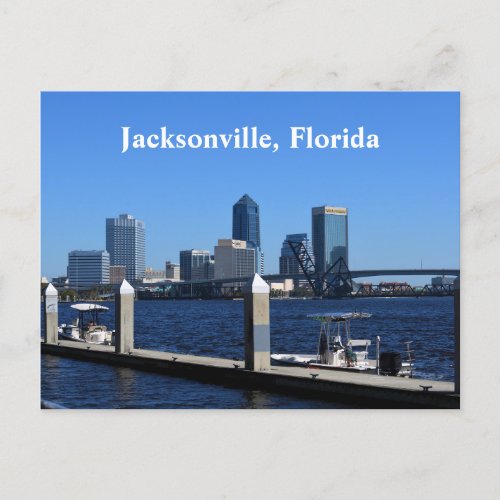 Jacksonville Florida Riverfront Postcard