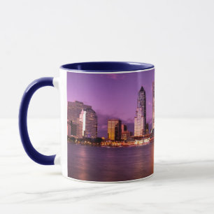 Jacksonville Florida Skyline at Night Mug