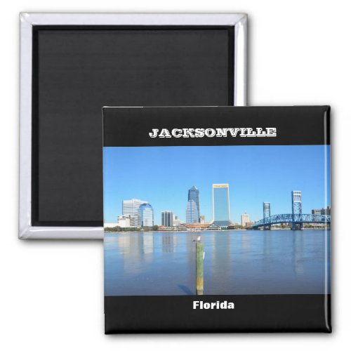 Jacksonville Florida Skyline Magnet