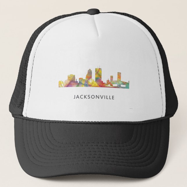 JACKSONVILLE, FLORIDA SKYLINE WB1 TRUCKER HAT (Front)