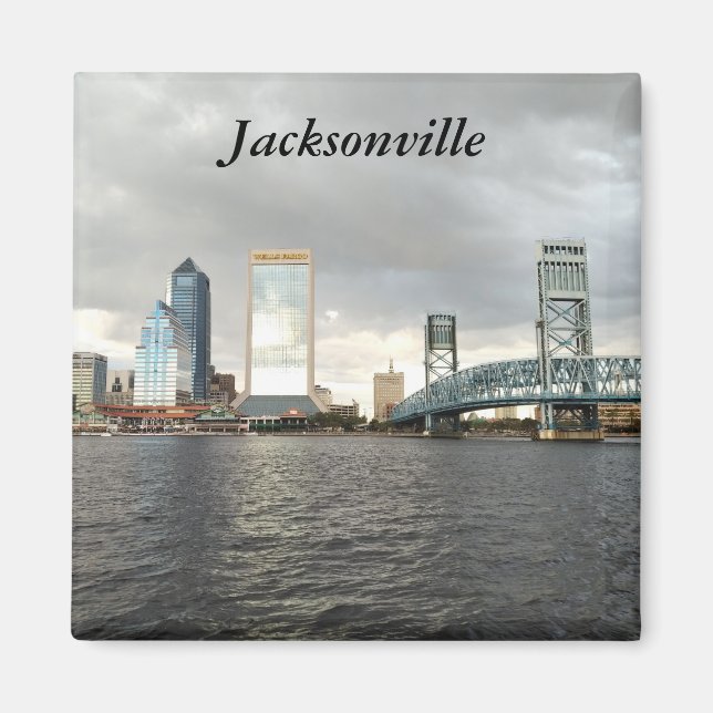 Jacksonville Florida souvenir photo magnet (Front)
