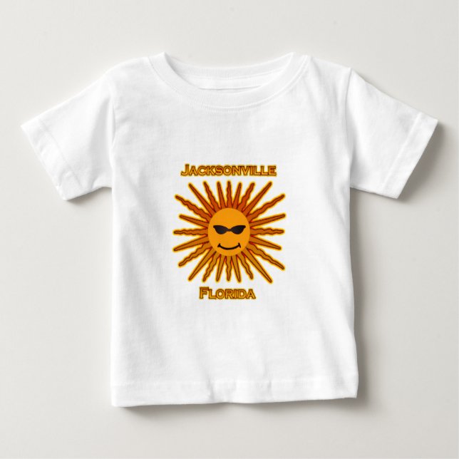 Jacksonville Florida Sun Logo Baby T-Shirt (Front)