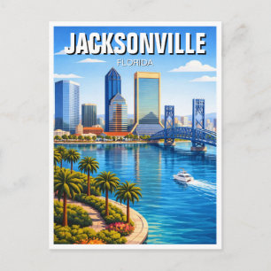 Jacksonville Florida Travel Postcard