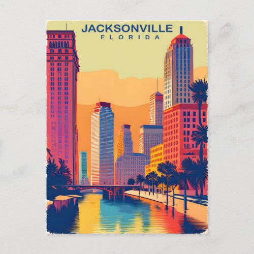Jacksonville Florida Travel Postcard