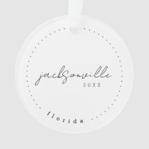 Jacksonville Florida Travel United States Simple Ornament