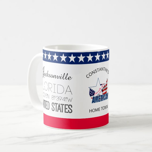 Jacksonville, Florida, United States elegant Coffee Mug (Front Left)