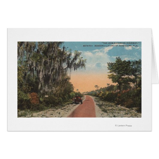 Jacksonville, Florida - View of John Anderson Cards (Front Horizontal)