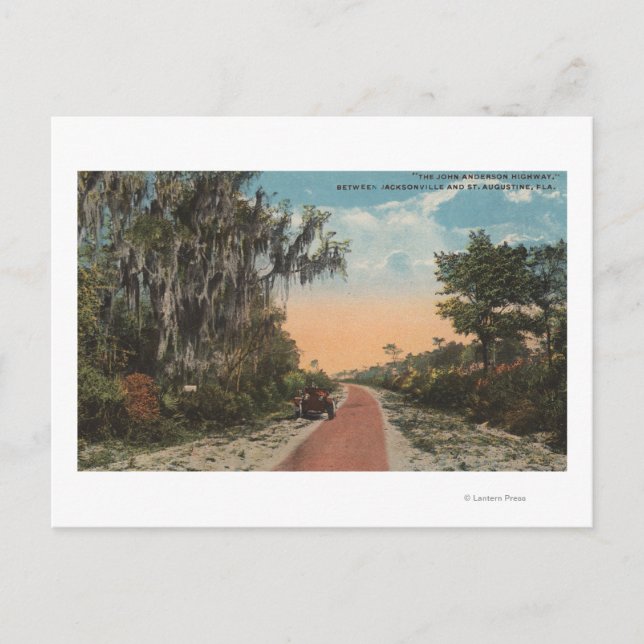 Jacksonville, Florida - View of John Anderson Postcard (Front)
