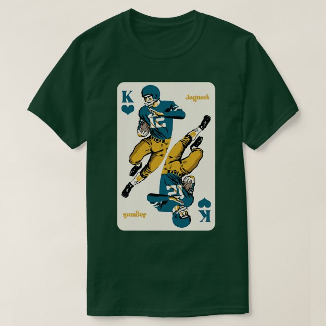 Jacksonville Jaguars King of Hearts TShirt (Design Front)