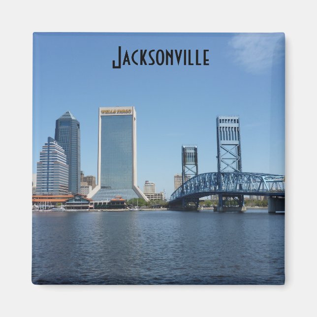Jacksonville Main Street Bridge Photo Magnet Jax (Front)