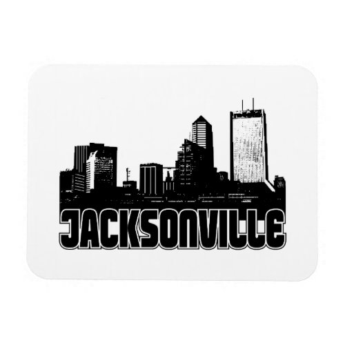 Jacksonville Skyline Magnet