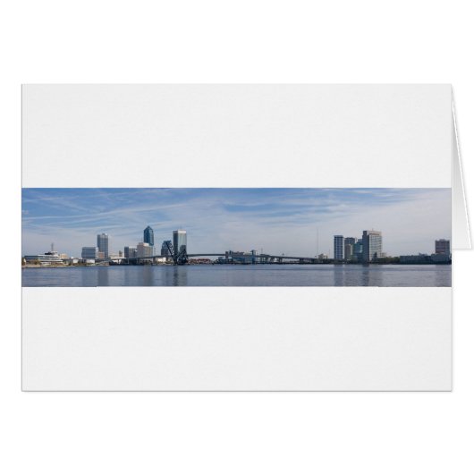 jacksonville skyline panoramic cards (Front Horizontal)