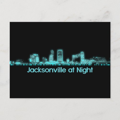 Jacksonville Skyline Postcard