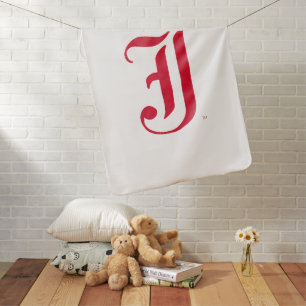 Jacksonville State University Classic JSU Letter Baby Blanket