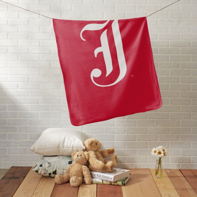 Jacksonville State University Classic JSU Letter Baby Blanket (In Situ)