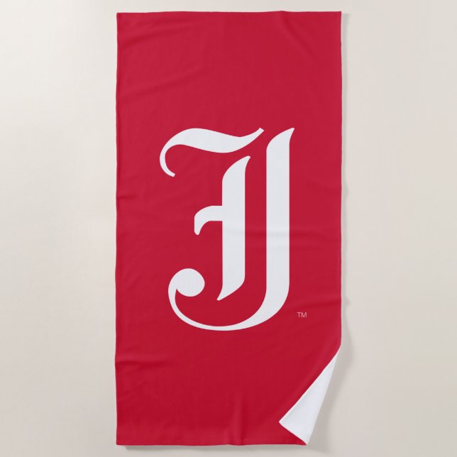 Jacksonville State University Classic JSU Letter Beach Towel (Front)