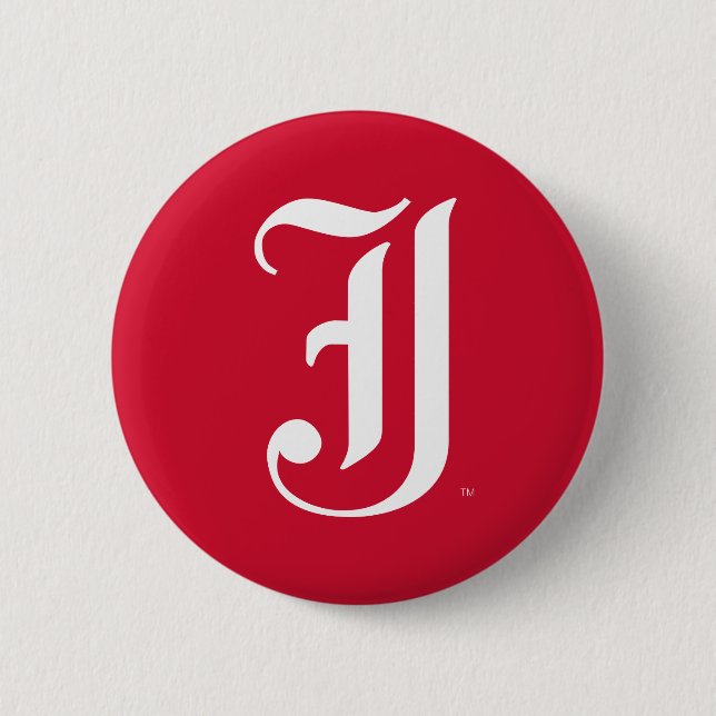 Jacksonville State University Classic JSU Letter Button (Front)
