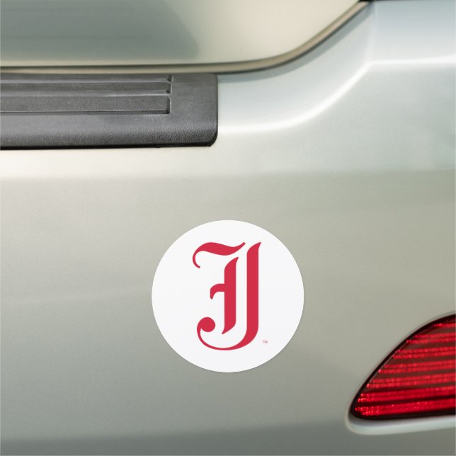 Jacksonville State University Classic JSU Letter Car Magnet (In Situ)