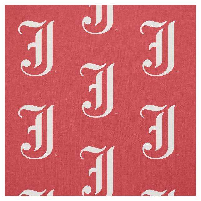 Jacksonville State University Classic JSU Letter Fabric (Swatch)