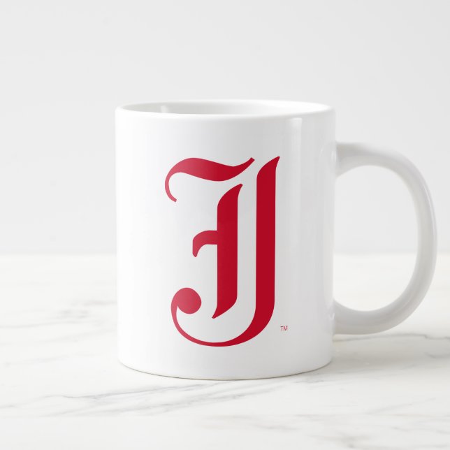 Jacksonville State University Classic JSU Letter Giant Coffee Mug (Right)