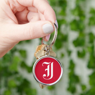 Jacksonville State University Classic JSU Letter Keychain