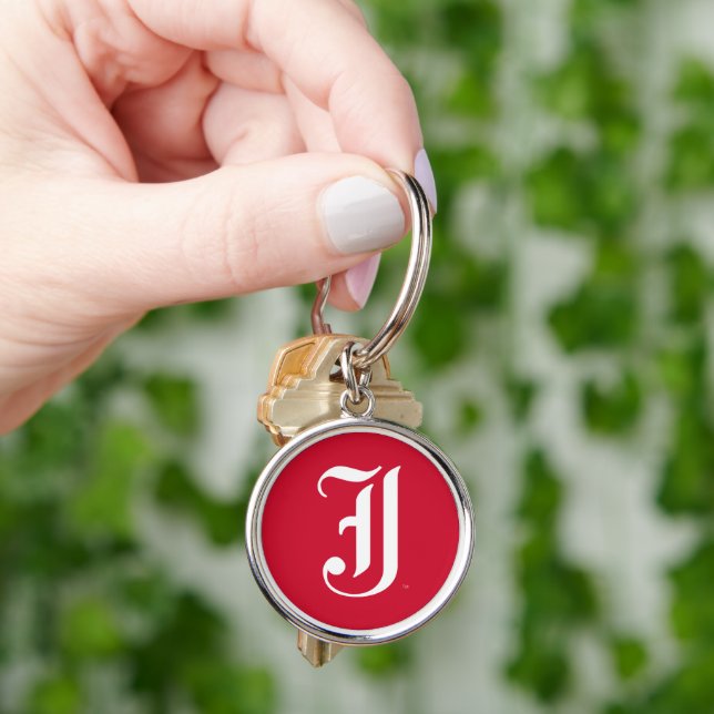 Jacksonville State University Classic JSU Letter Keychain (Hand)