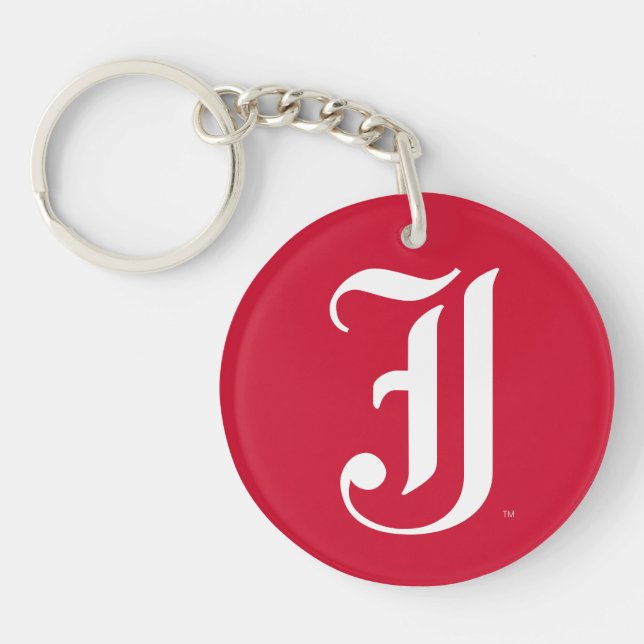 Jacksonville State University Classic JSU Letter Keychain (Front)