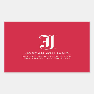 Jacksonville State University Classic JSU Letter Rectangular Sticker