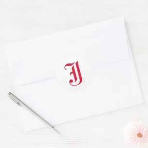 Jacksonville State University Classic JSU Letter Round Sticker