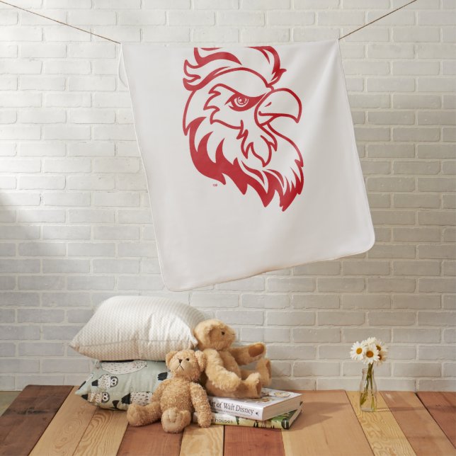 Jacksonville State University Gamecocks Red Eagle Baby Blanket (In Situ)