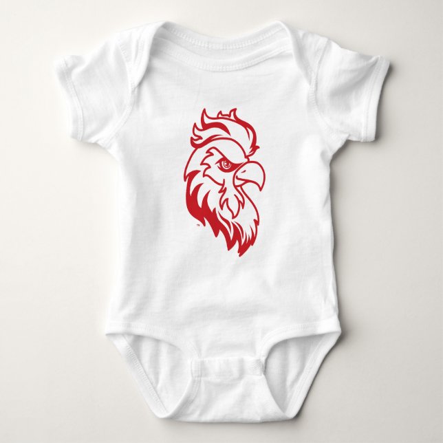 Jacksonville State University Gamecocks Red Eagle Baby Bodysuit (Front)