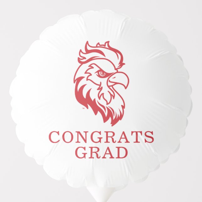 Jacksonville State University Gamecocks Red Eagle Balloon (Front)