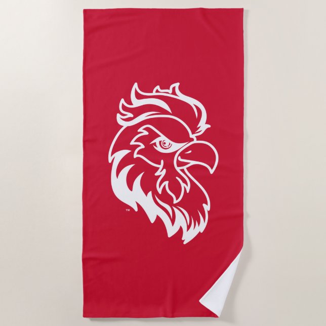 Jacksonville State University Gamecocks Red Eagle Beach Towel (Front)