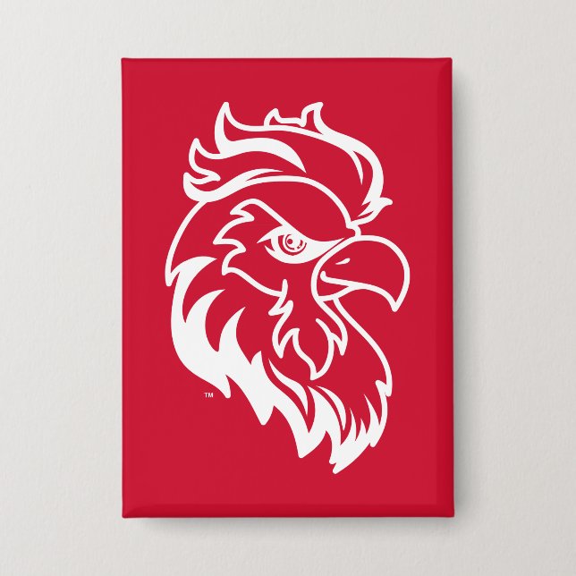 Jacksonville State University Gamecocks Red Eagle Button (Front)