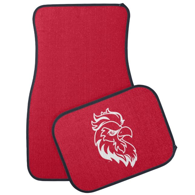 Jacksonville State University Gamecocks Red Eagle Car Floor Mat (Set)