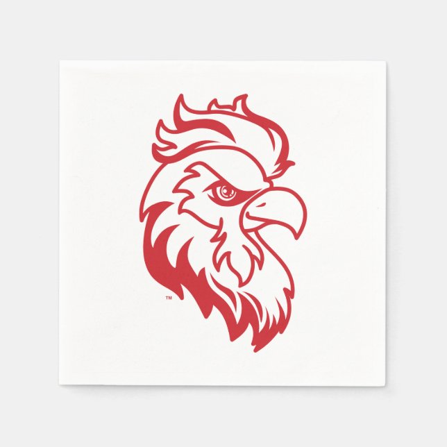 Jacksonville State University Gamecocks Red Eagle Napkins (Front)