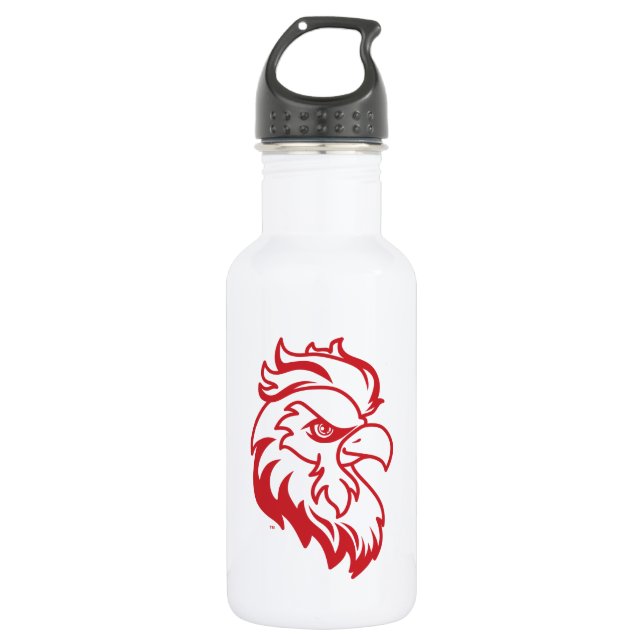 Jacksonville State University Gamecocks Red Eagle Stainless Steel Water Bottle (Front)