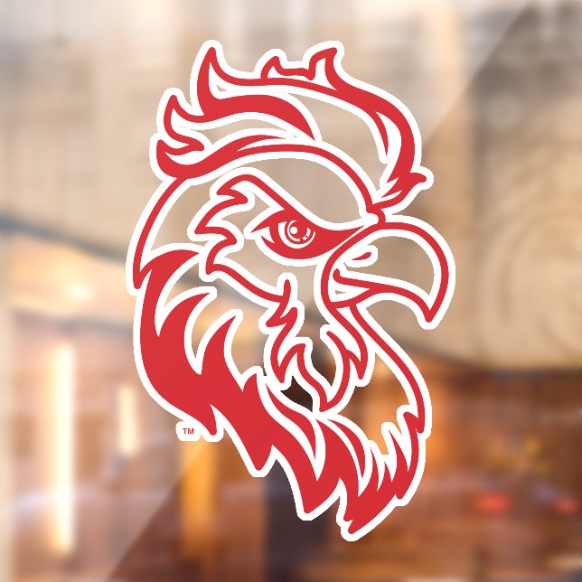 Jacksonville State University Gamecocks Red Eagle Window Cling (Sheet 2)