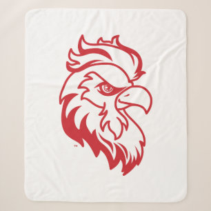 Jacksonville State University Gamecocks Red gameco Sherpa Blanket
